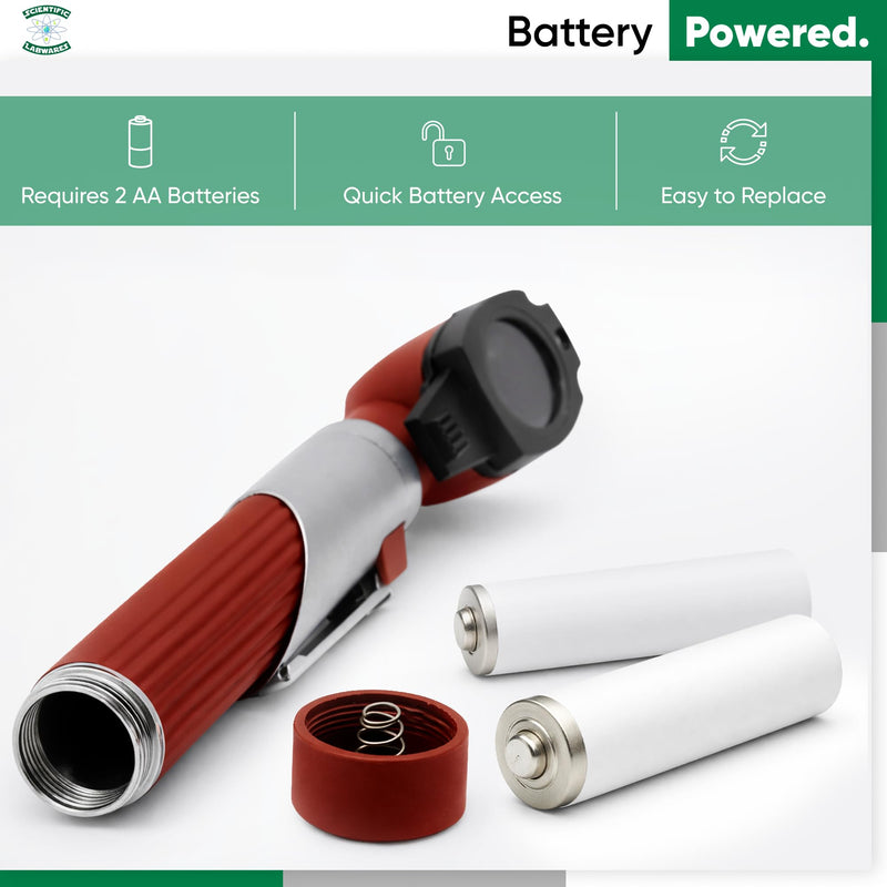 Otoscope - Ear Scope with Light, Ear Infection Detector, Pocket Size (Burgundy) Burgundy