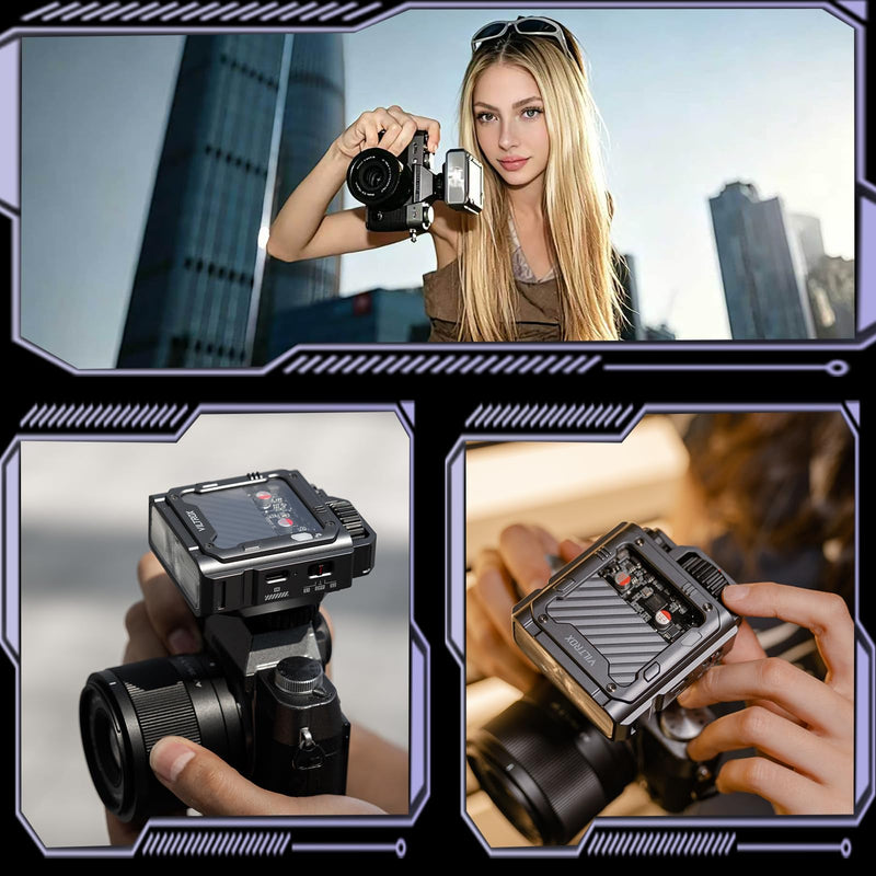 VILTROX 26Ws TTL Mini Flash Speedlite for Canon, GN16 1800mAh, 1S Rapid Recycle On-Camera Flash Mini Speedlight, Spark Z3-C Flash Speedlight with Diffuser,Not for Canon 7D Z3 For Canon(Gray)