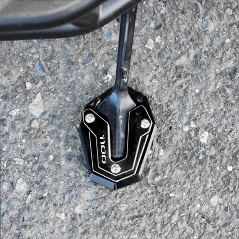 CNC Motorcycle Kickstand Pad Side Stand Enlarge Plate Compatible with 2025 Rebel 1100 T CMX1100 Rebel 1100 CMX 1100 M T 2020-2023 2024 2025 (Black) Black