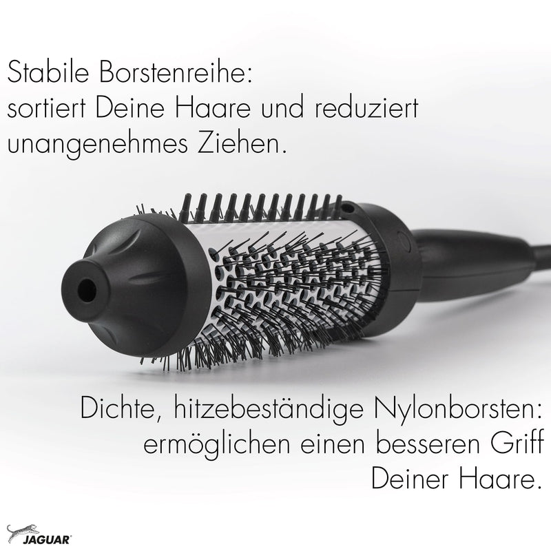 JAGUAR TB Infrashine Thermal Brush | Thermal Brush with Infrared Heating and Ion Booster | 2-in-1: Styling and Care in One Tool | Professionally Designed For You