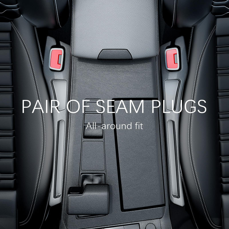 2PCS Car Seat Gap Filler Organizer,2 in 1 Car Gap Filler with Fill and Storage Function for Storing Phones Keys Cards,Universal Multifunctional No Drop Seat Guard for Cars