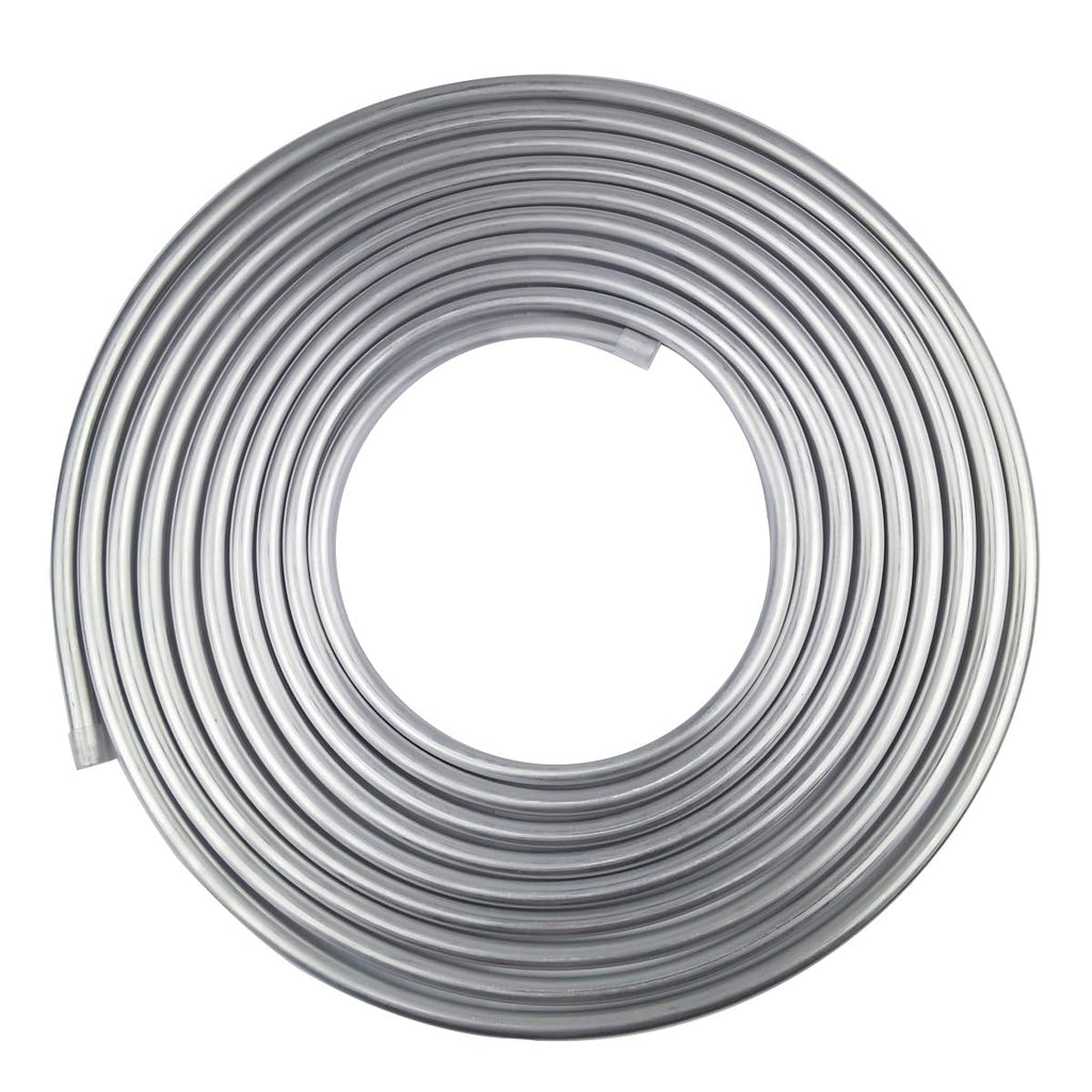 3/8 Fuel Line, 3003 Grade Aluminium Tubing for Brake Line, Metal Gas Line, Refrigeration Equipment, [3/8”OD][L:25FT.][ Wall Thickness:0.035"] 25FT