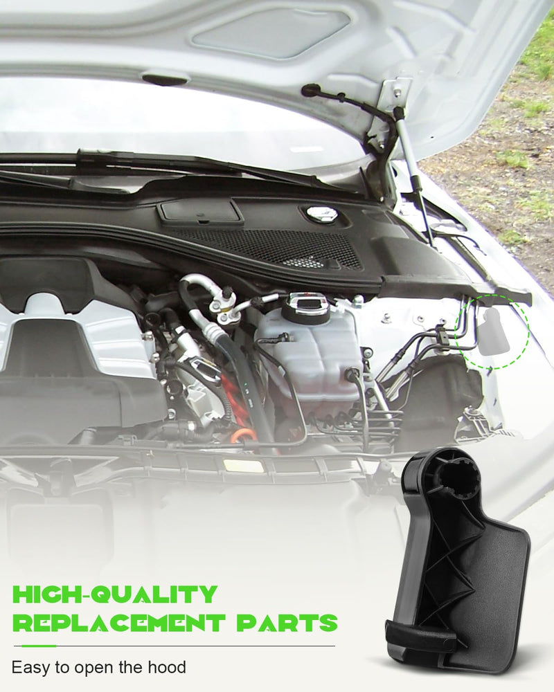 Hood Latch Release Handle Bonnet Release Lever Fits for Audi A4 S4 A6 S6 A7 Quattro Q5 RS5, Replace 8T1823533