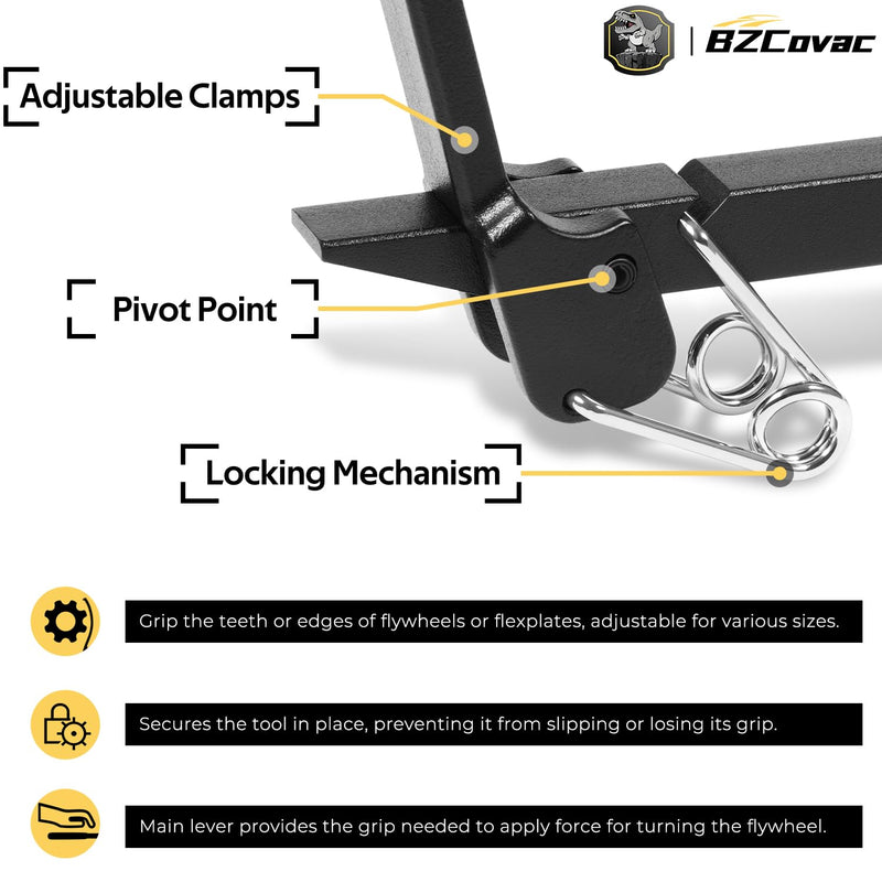 25556 Flywheel Turner Tool - Flywheel Turning Locking Holding Tool, Flexplate Tool for Automotive Engines and Outboard Motor Servicing, Replaces 23800/22100 Flywheel Tools 25556