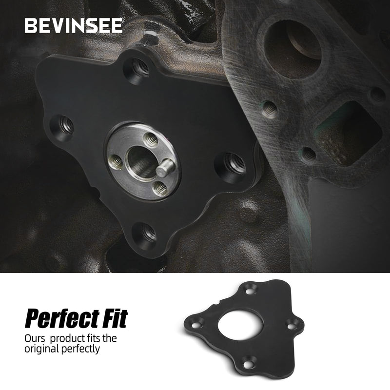 Bevinsee Camshaft Retainer Plate Gasket Kit - for LS Series Engines Gen III IV - for GM 5.3L 6.0L 6.2L 4.8 LS3 LS1 LS2 LS6 LS7 LS8 - Compatible with Chevrolet Corvette Cam 1997-2013 - Replace12589016