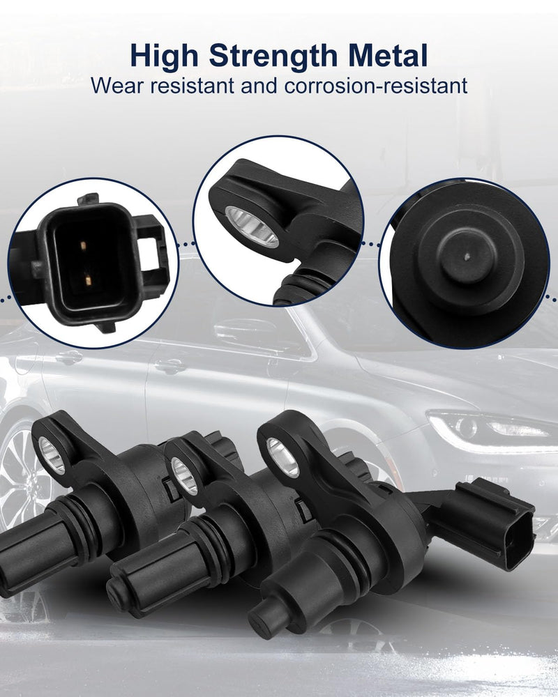 62TE Transmission Speed Sensor Set Fit for Chrysler Dodge Pacifica Avenger Town Country Routan Replace 5078930AA 5078554AA, Transmission Input Output Shaft Speed Sensor Set, 3 Pack