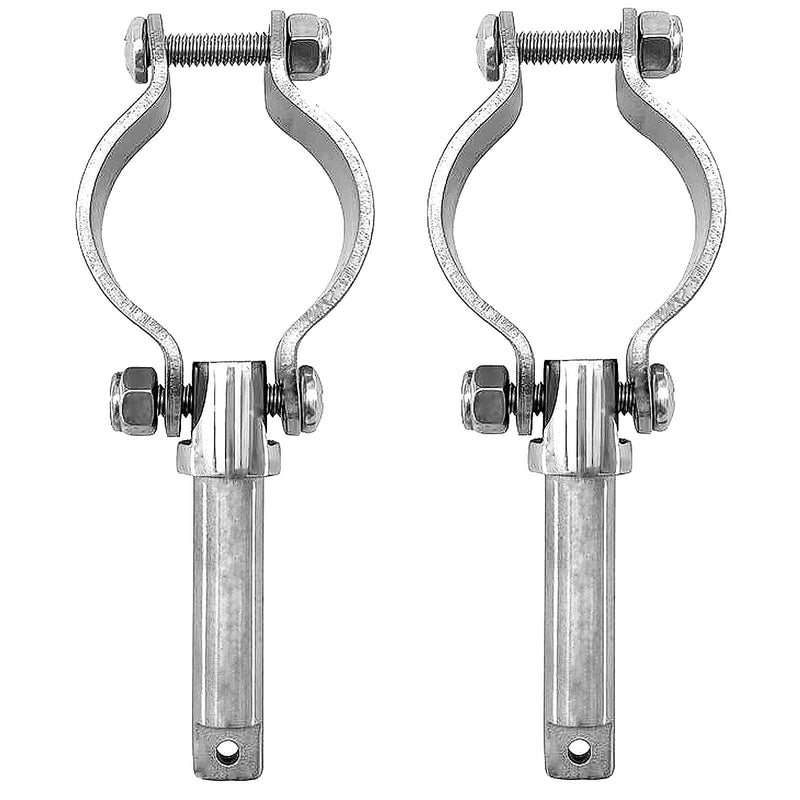 RedSnake Marine Oarlock Socket 316 Stainless Steel Heavy Duty Clamp on Shaft Rowlock Oarlock Side Mount Rowlock Paddle or Yacht Boats Water Rafts Kayaks Dinghy Lifeboat2-Pack Adjustable Fixture