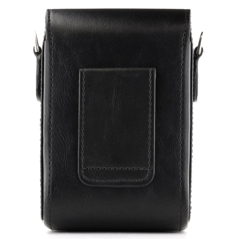 MegaGear Leather Camera Case Compatible with Nikon Coolpix A900, Ever Ready with Strap - Black One size