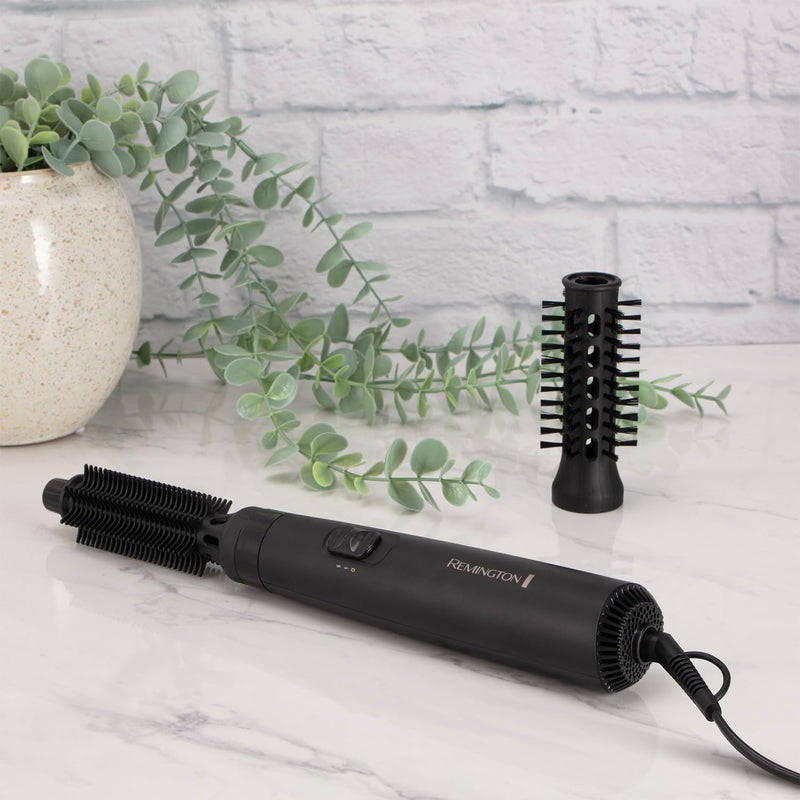 Remington Blow Dry & Style Air Styler, For Shorter Hair, 400W | Includes 2 attachments: 19mm Brush, 25mm Soft Bristle Brush, 2 Heat Settings, 2 Speed Settings, Swivel Cord, 400W Power