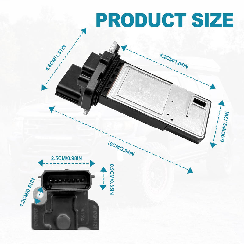 Mass Air Flow Sensor Compatible with Buick, Cadillac, Chevy and GMC Vehicles 2012-2022, Enclave, Escalade, Impala, Silverado 1500, Sierra 1500, Tahoe, Yukon and More, Replace OE 23262343