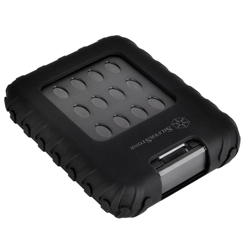 SilverStone Technology Military Grade-IP65 and Dust Proof External 2.5" SATA Drive Enclosure with USB 3.0 MMS01B IP65 Dust-proof