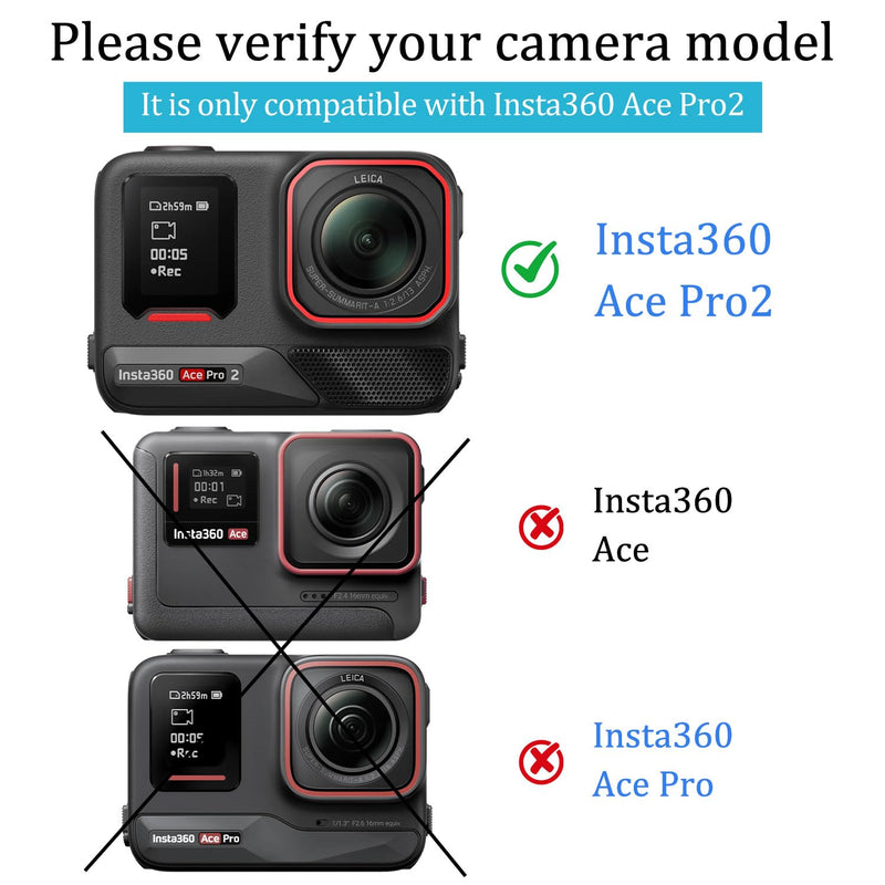 4 pcs Lens Screen Protector made for Insta360 Ace Pro 2 | [Camera Tempered Glass], [Alignment Kit Eazy installation], 9H Hardness, Anti-Scrach, Anti-Bubble, Easy Install