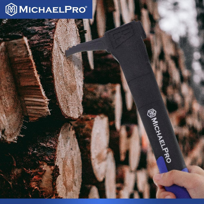 MichaelPro 16-Inches Pickaroon, Forged Steel Hookaroon with Weather-Resistant and Shock Absorbing Handle for Logging, Log Lifting and Dragging | MP004024