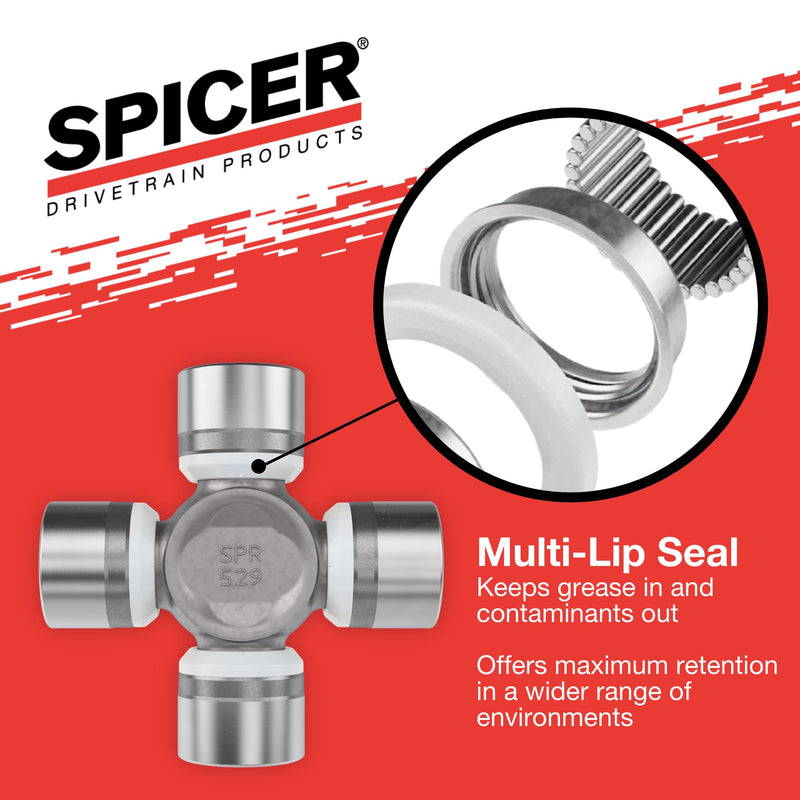 Spicer 5-1310X U-Joint Kit 1310/SPL22 Series (OSR) Non-Greaseable