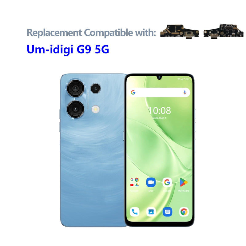 New USB Charging Port Connector Cable Replacement for Umidigi G9 5G Charger Dock Connector Charger Board Flex Assembly Replacement-1 PCS