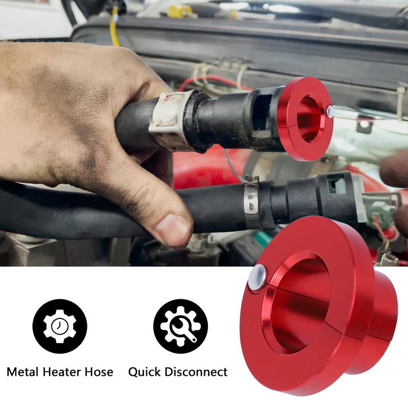 Heater Hose Quick Disconnect Tool, Metal Heater Line Release Tool 3/4'' Replacement for GM Vehicles 39190 Red