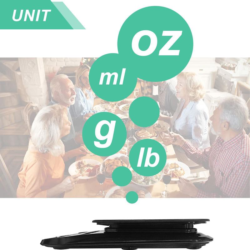 MAUJOY Clear and Loud North American Accent Talking Digital Kitchen Scale, Large Screen, Large Numbers, Accurate Weighing, Suitable for Visually impaired and Elderly People