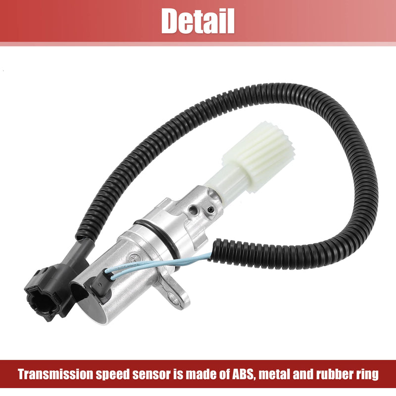 X AUTOHAUX Transmission Speed Sensor for Nissan Frontier 1998 1999 2000 25010-74P01 25010-74P00 2pins ABS Car Replacement Transmission Sensor Black