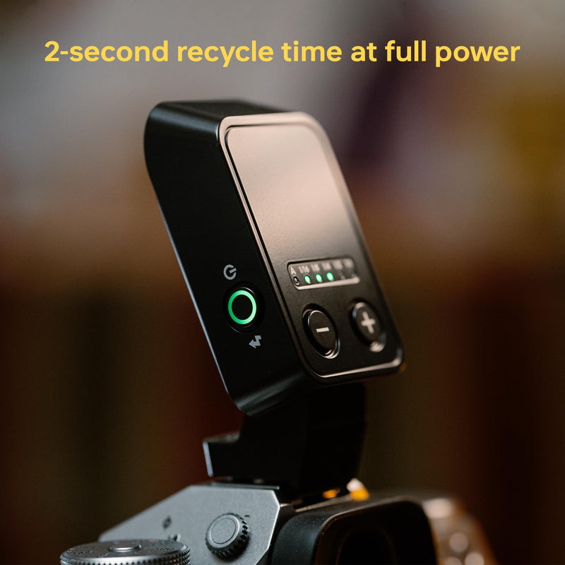 VILTROX Vintage Z2 TTL Foldable Mini Camera Flash for Fujifilm | 700 Full Power Flashes, 2s Recycle, USB-C Charging Mini Speedlite GN6 with 5 Levels (Z2-F)