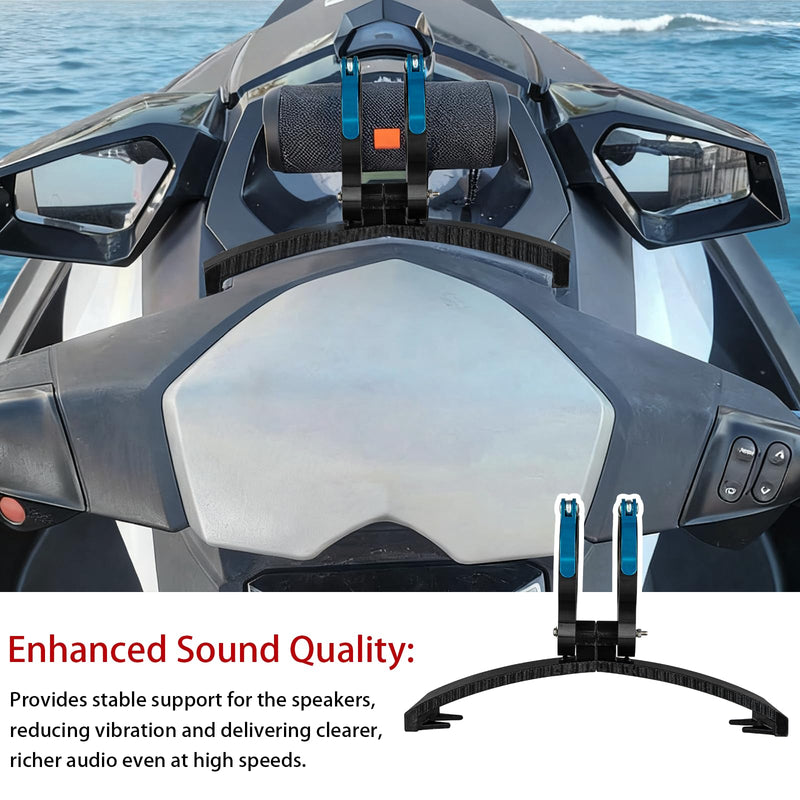 Compatible with JBL Speakers&Sea-Doo GTI(2011-2019) Bluetooth Speaker Mount | Solid Locking Design for High Speed, for Seadoo Accessories