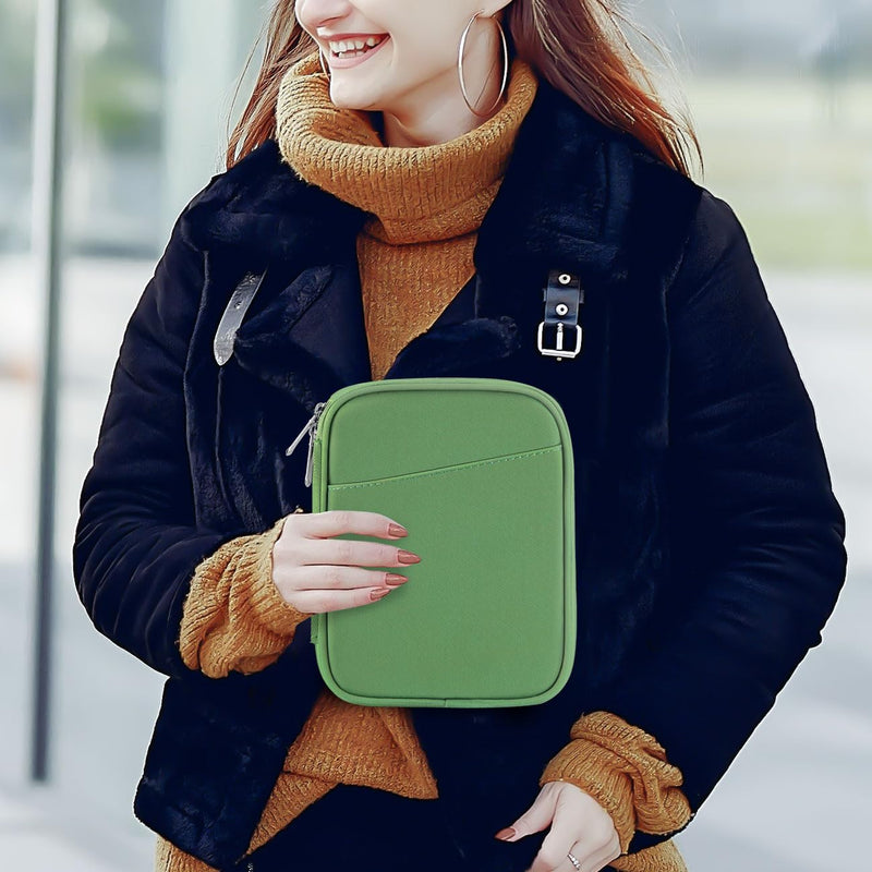 6-7 Inch Protective Sleeve Carrying Case for All-New 6" Kindle 11th Gen 2022/10th Gen 2019/8th Gen 2016, 6.8" Kindle Paperwhite 11th/10th Gen 2021/2018, Kindle Oasis E-Reader, Green