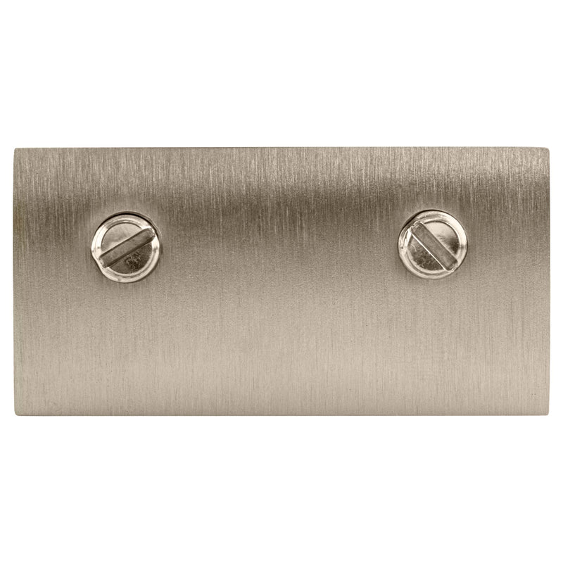CRL Brushed Nickel No-Drill Fixed Panel Glass Clamp for 3/8" or 5/16" Glass
