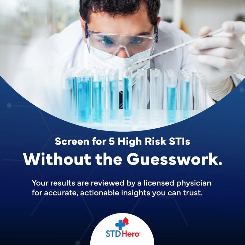 STD Hero At-Home HPV Test – Easy & Convenient Human Papillomavirus Screening for Men & Women, Quick Results for HPV Detection and Early Awareness