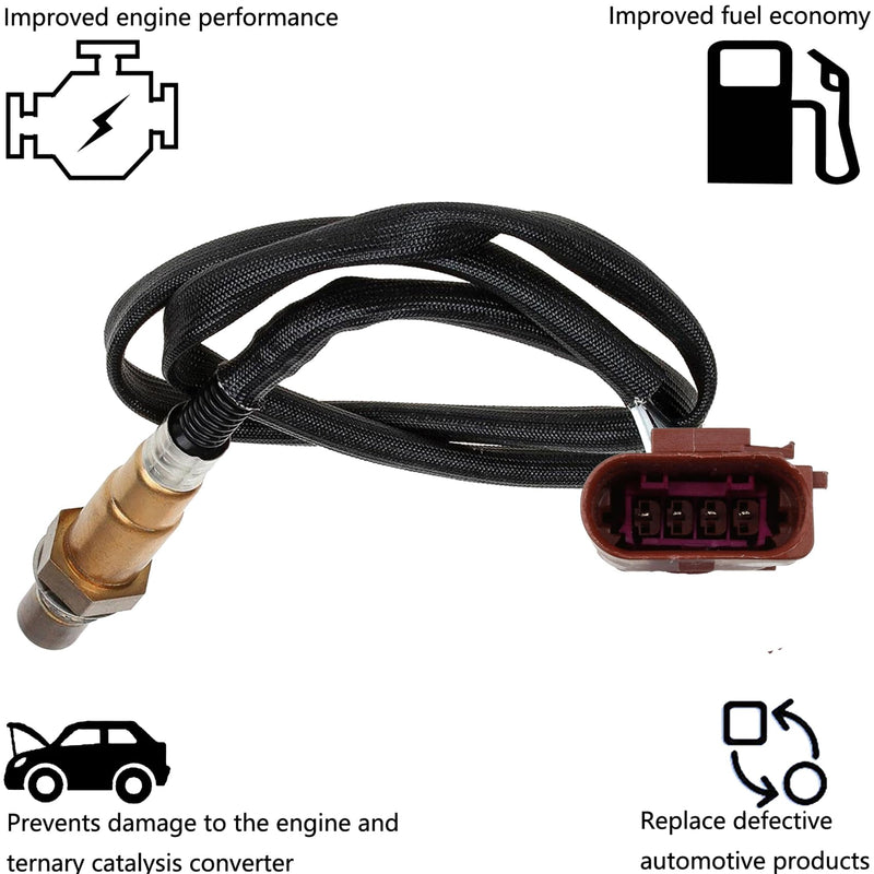 Dropwater Front Oxygen Sensor Compatible with Audi Vw Beetle Cc Jetta Golf Eos Cc 2.0L 2014-2006 Upstream O2 Sensor 234-4829