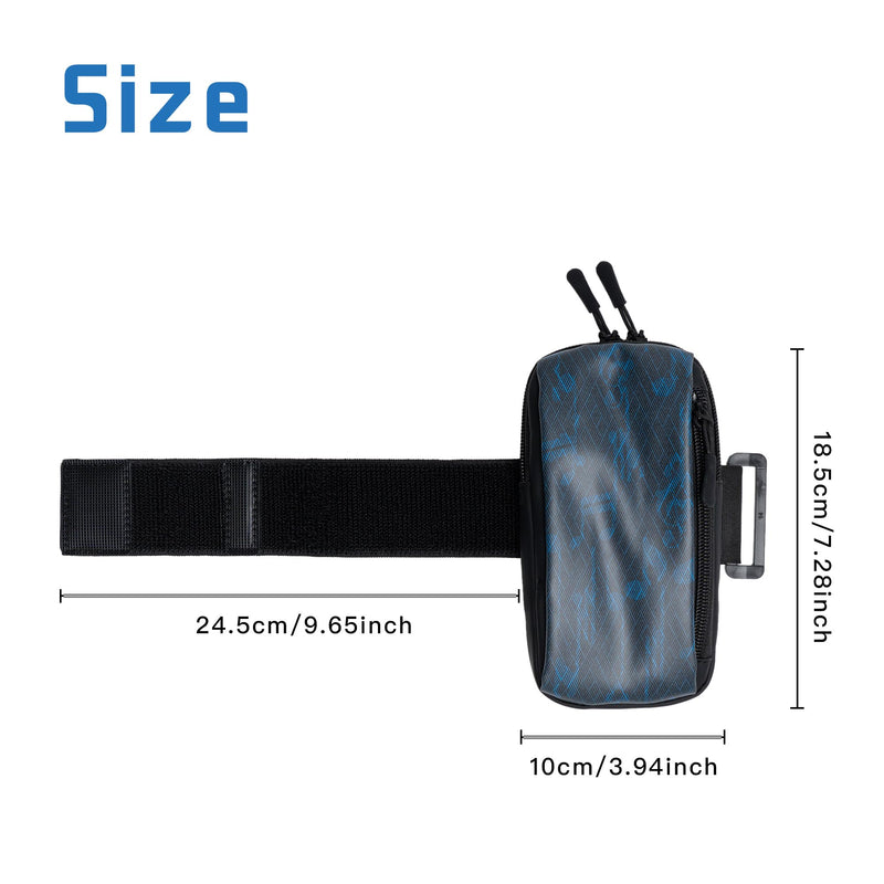 Universal Running Armband Phone Holder for Phones Below 7 Inches | Anti-Slip Sweatproof Band For Gym, Marathon & Outdoors. Adjustable Strap Fits All Arm Sizes. Hidden Pocket Included.