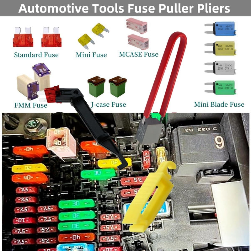 Fuse Puller Tool Relay Puller Pliers Fuse Puller Pliers Automotive Tools (6-Pack)