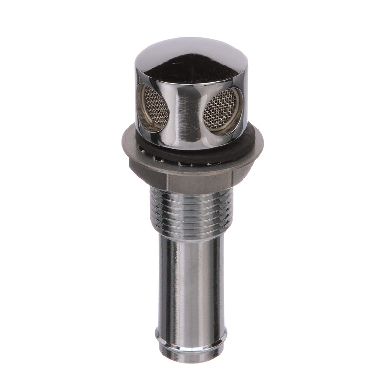 Seachoice Thru Hull Fuel Tank Vent, Chrome-Plated Brass, 5/8 In. Straight
