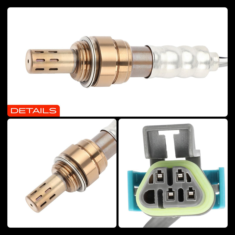 A-Premium O2 Oxygen Sensor Compatible with Chevy, GMC, Buick, Hummer & More - Colorado, Equinox, Malibu, Captiva Sport, Trailblazer, Canyon, Acadia, Enclave, LaCrosse, H3, G6, 9-7x - Replace# 12597947