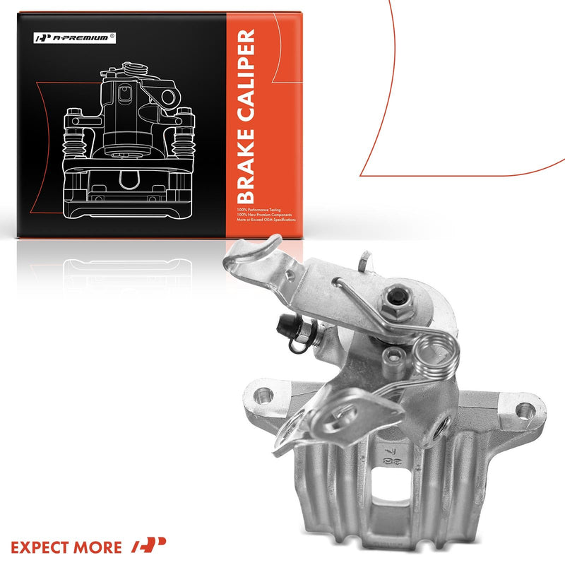 A-Premium Disc Brake Caliper Assembly without Bracket Compatible with Volkswagen and Audi Models - A3 2010-2013, Jetta 2012-2015, Golf 2011, Beetle 2014-2015, Eos 2011-2015 - Rear Right Passenger Side Rear Passenger