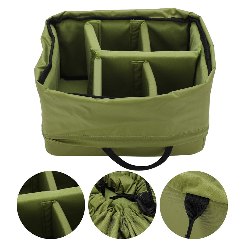 Hilitand Protective Flexible Padded Storage Bag, Removable Partition Camera Inserts Padded Bag Pouch with Adjustable Dividers Shockproof for Mirrorless Cameras, Lenses, Flash