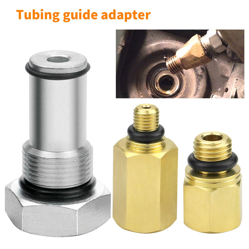 Mekar 6.0 IPR Valve Socket and Oil Rail Adapters Kits and 6.0 High Pressure Oil Pump IPR Valve Air Test Fitting Tool with Seal Kit Compatible with 6.0L Powerstroke Diesel Engine 8PCS Set