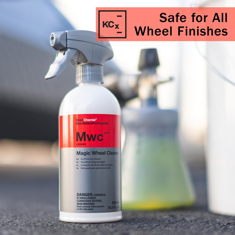KOCHCHEMIE Magic Wheel Cleaner - Powerful Rim and Rim Well Cleaner; Acid Free, Dissolves Iron Particles Using Visible Red Discoloration, Excellent Adhesion and Viscosity (500 milliliters) 500 milliliters