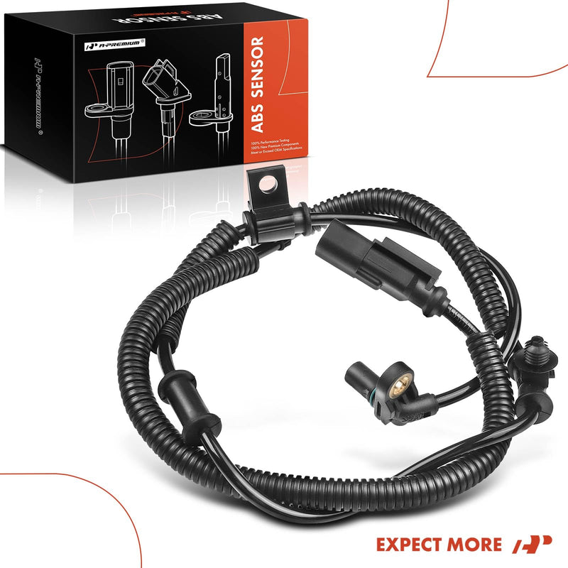 A-Premium ABS Wheel Speed Sensor Compatible with Ford & Lincoln Models - For F-150 2011-2014, Expedition 2011-2012/2014, Navigator 2011-2014 - Front Driver or Passenger Side, Replace# CL3Z2C204B Pack of 1