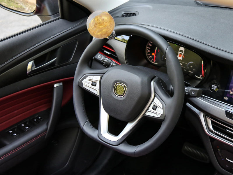 Abfer Car Steering Wheel Spinner Knob Turning Assist Suicide Grip Handle Brody Knobs Fit Most Vehicles Trucks Boats, Gold