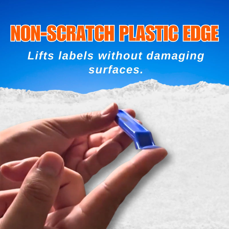 Sticker & Label Remover Tool - Plastic Peelers for Plastic, Glass & Wood – Adhesive, Decal, Price Tag, Glue & Paint Removal – Ergonomic Non-Slip Scraper for Crafts, DIY & Home Use (50) 50