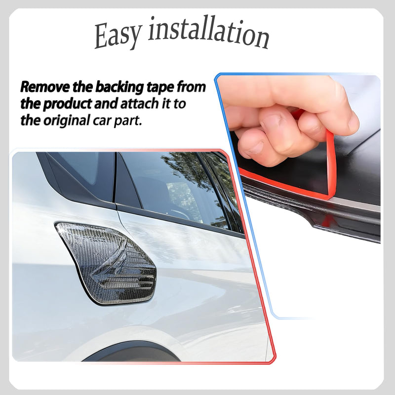 Fuel Tank Cap cover, For KIA K4 2024 2025 2026, Car Fuel Tank Cap Decoration Accessories - Carbon Fiber Fuel Tank Cap cover