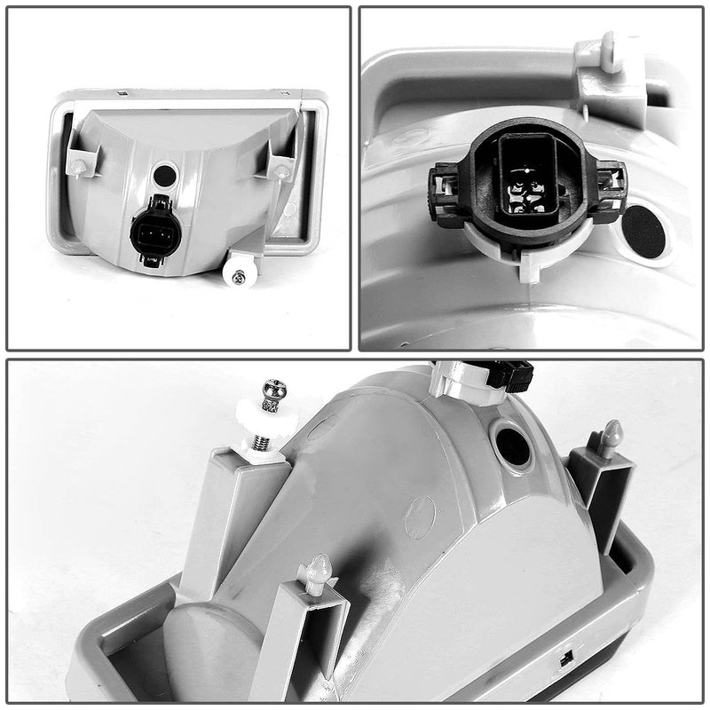 DNA MOTORING FL-ZTL-111-CH Front Bumper Fog Light Driver & Passenger Side [Compatible with 07-08 Escalade / 07-13 Avalanche / 07-15 Silverado]