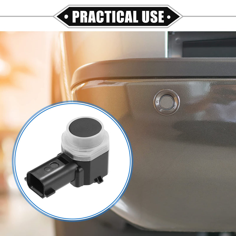 4 Pcs Reverse Parking Assist Sensor Compatible for Ford Explorer 2011-2015, for Ford Flex 2013-2019, Durable ABS Plastic Black Rear Bumper Parking Assist Sensor