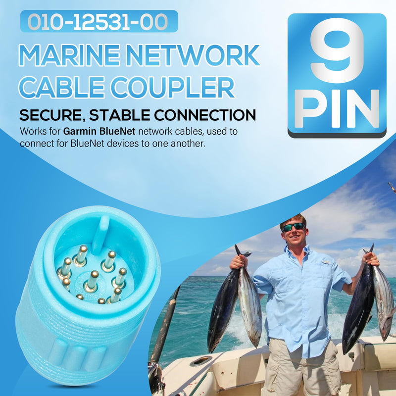 010-12531-00 Marine Network Cable Coupler Extension Cable Coupler Fits for Garmin BlueNet Network