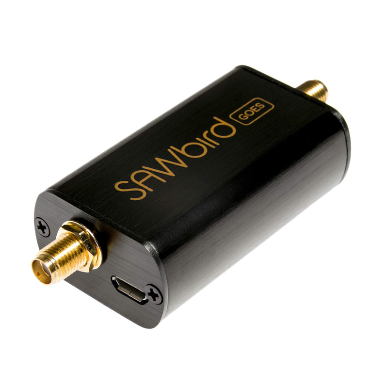 Nooelec SAWbird GOES - Premium Dual Ultra-Low Noise Amplifier (LNA) & Saw Filter Module for NOAA (GOES/LRIT/HRIT/HRPT) Applications. 1688MHz Center Frequency
