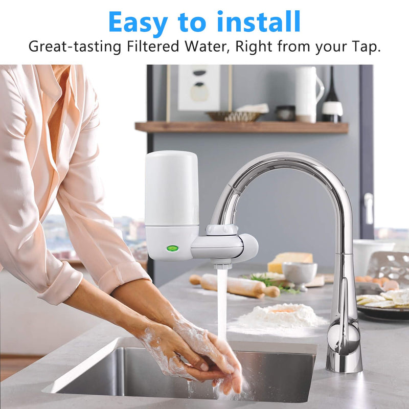 Faucets Filter Cartridge BPA Free, Replacement for Brita® Faucet Filter - Chrome(3pack)