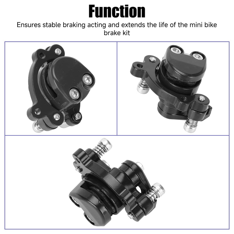 Mini Bike Brake Lever Cable Assembly Kit + Mini Bike Brake Caliper Replacement for Coleman CT100U CC100X Baja DB30 Motovox MBX10 MBX11 MMB80 MMB105 79cc 97cc 100cc Powersports Parts Black