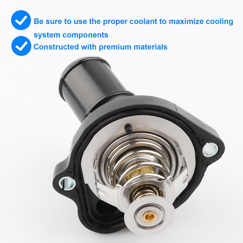 Thermostat Housing Assembly Replace RT1193, 34044 Compatible with Ford Mazda 2.0 2.3 2.5L - 2005-2019 Escape, 2003-2011 Focus, 2006-2020 Fusion, 2007-2011 Ranger, 2007-2013 Mazda 3, 2003-2013 Mazda 6