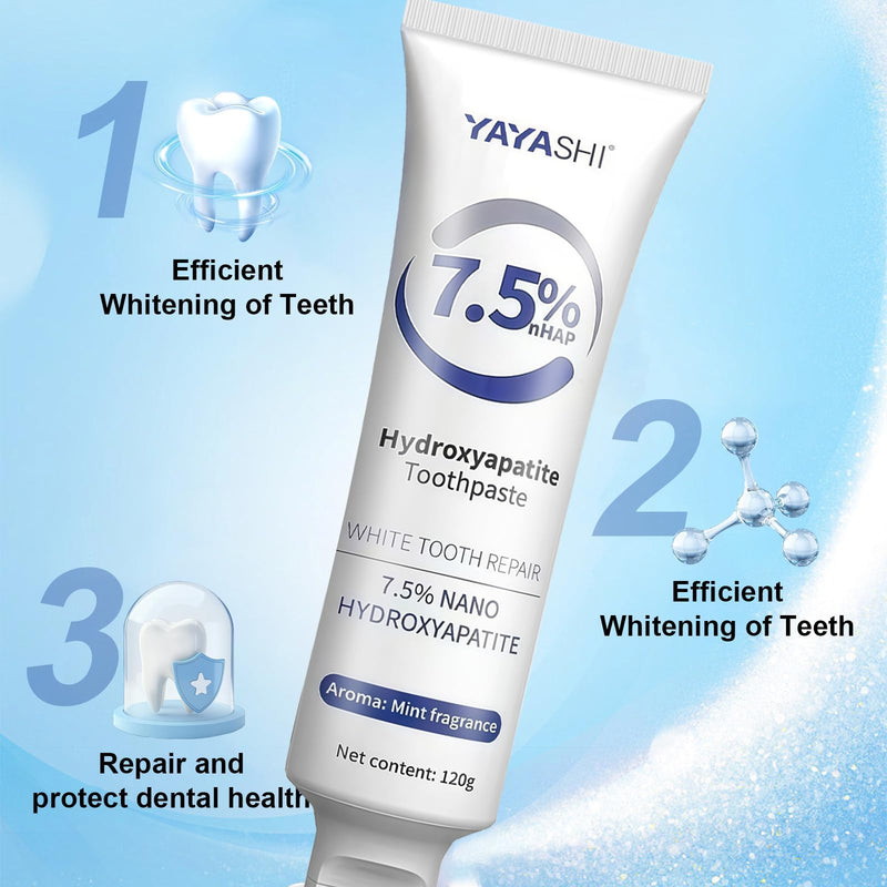 Nano Hydroxyapatite Toothpastes for Enamel Protection Fluoride Free | Tooth Strengthening, Gentle Mint, Fresh Breath, Daily Use for Oral Health (Set 3-Pack) 4.23 Fl Oz (Pack of 3)