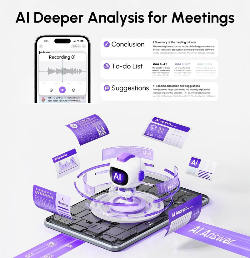 AI Voice Recorder, AI Transcriber with GPT-5.2, Cyber Gray | One-tap recording, speech-to-text in 112 languages, auto summaries, 71 templates, 5 AI modes and end-to-end encryption