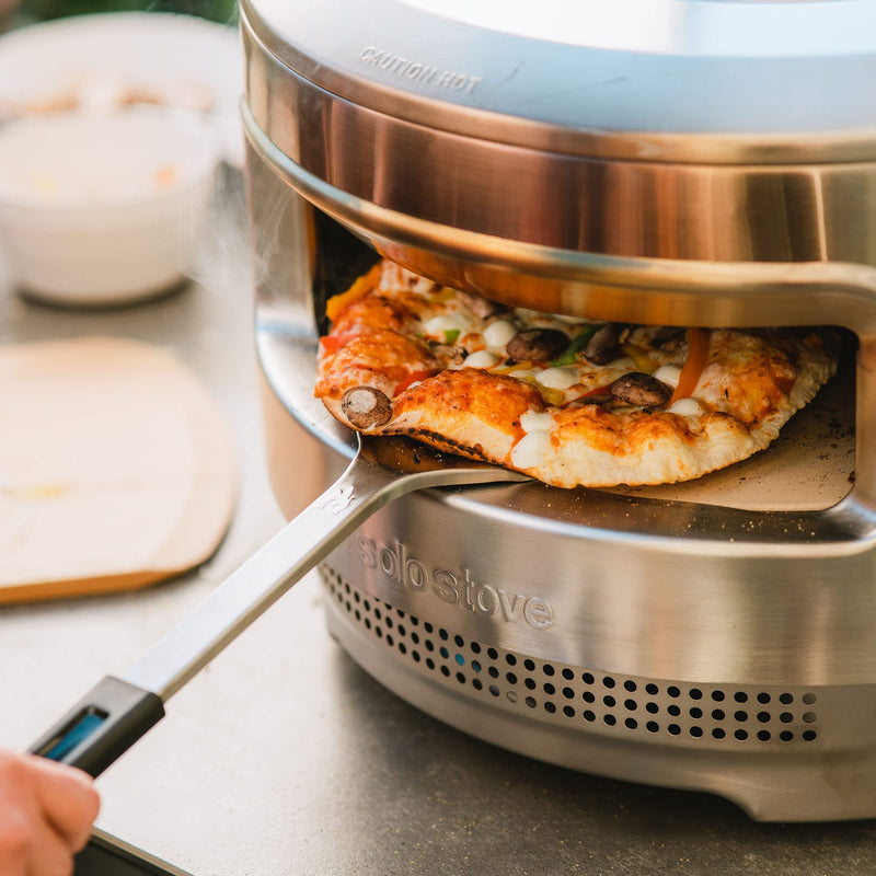 Solo Stove Stainless Pizza Turner | Stainless Peel, Pizza Paddle with Long Handle, Accessory for Solo Stove Pi Pizza Oven and Any Other Ovens, 304 Stainless Steel, L: 22 in x W: 7.6 in, 0.9 lbs Turning
